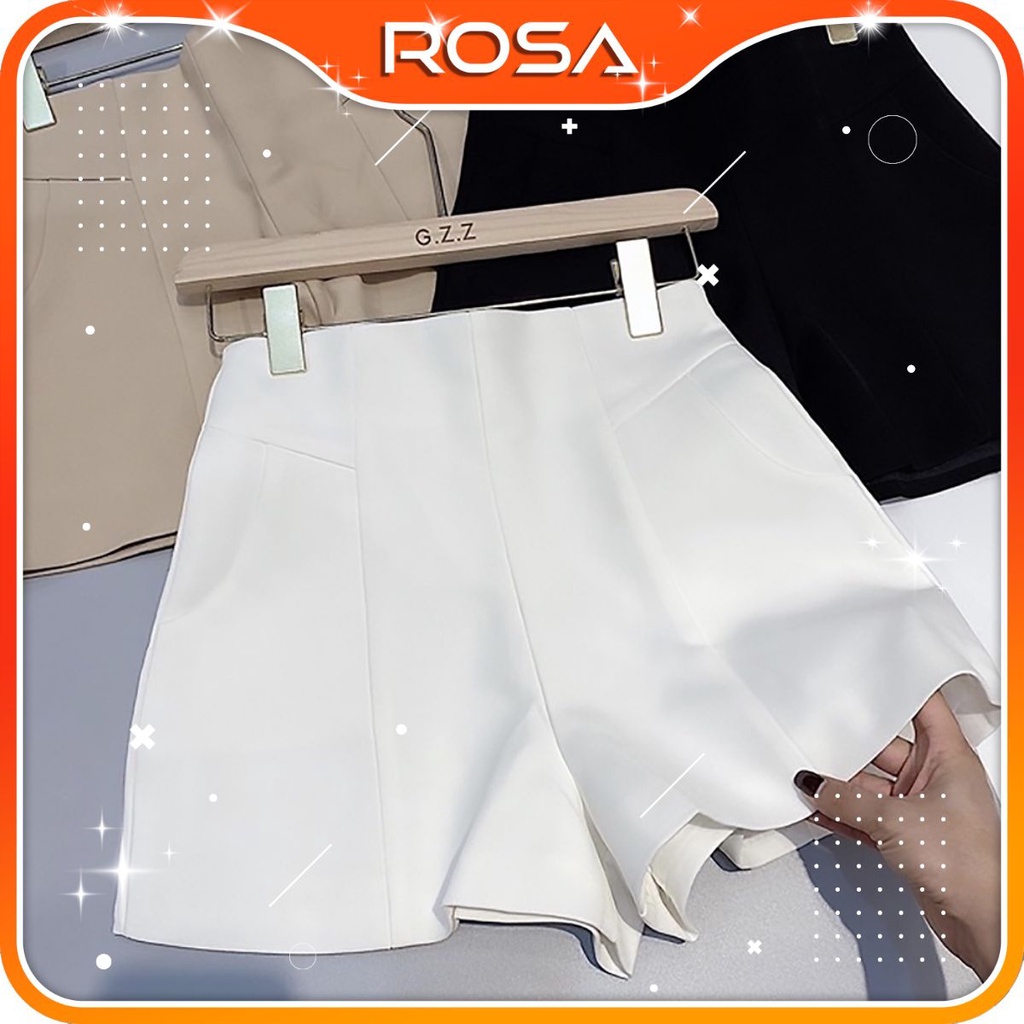 Quần short cạp cao ba màu quần đùi nữ ROSA BOUTIQUE
