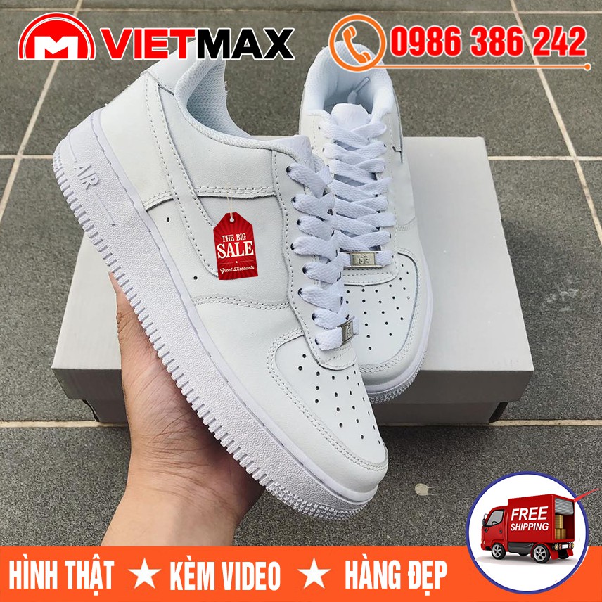 [Video Ảnh Thật] Giày Sneaker AF1 Force 1 Trắng Full Siêu Hot Nam Nữ
