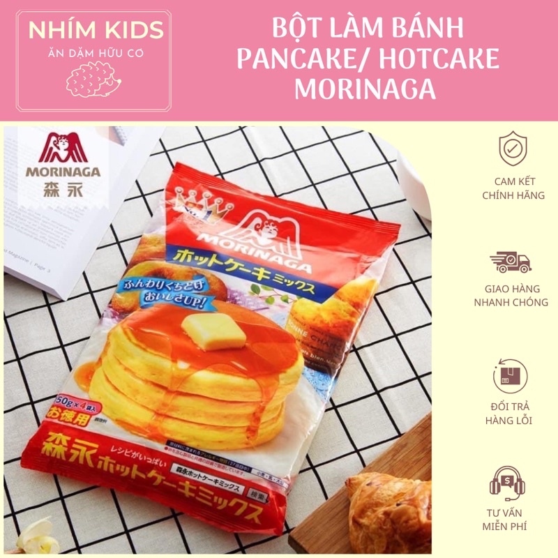 Bột làm bánh pancake morinaga 120g (date 4/2024)