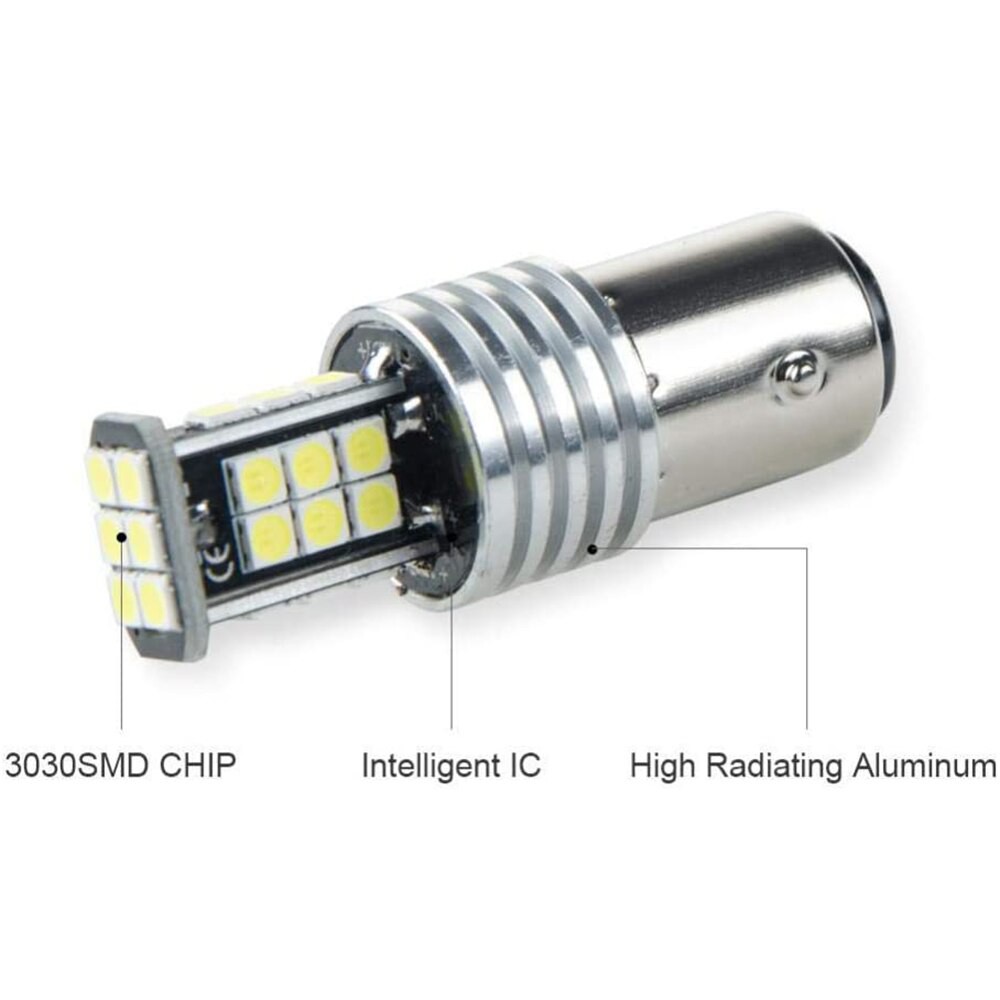 LED chân 1156 chip 3030 Siêu Sáng Cho Xi Nhan, Báo Rẽ, Đèn Hậu, Đèn Lùi Cho ô tô, xe máy với 24smd