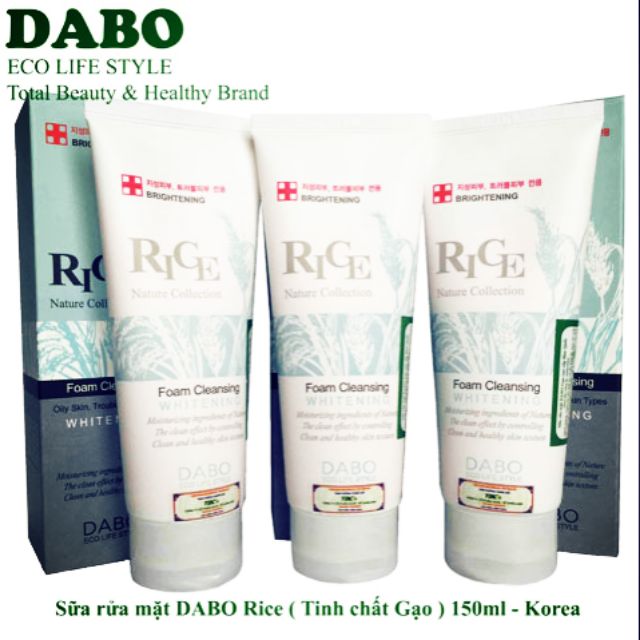 Sữa rửa mặt DABO Gạo Hàn Quốc 150ml