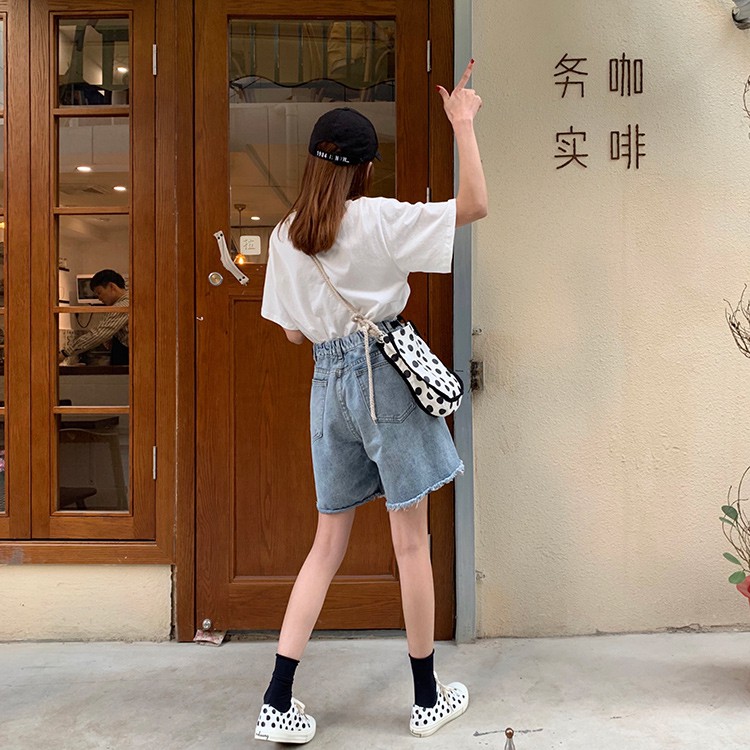 [Size S,M,4XL] Quần shorts jean nữ Ulzzang Quảng Châu QLJ49