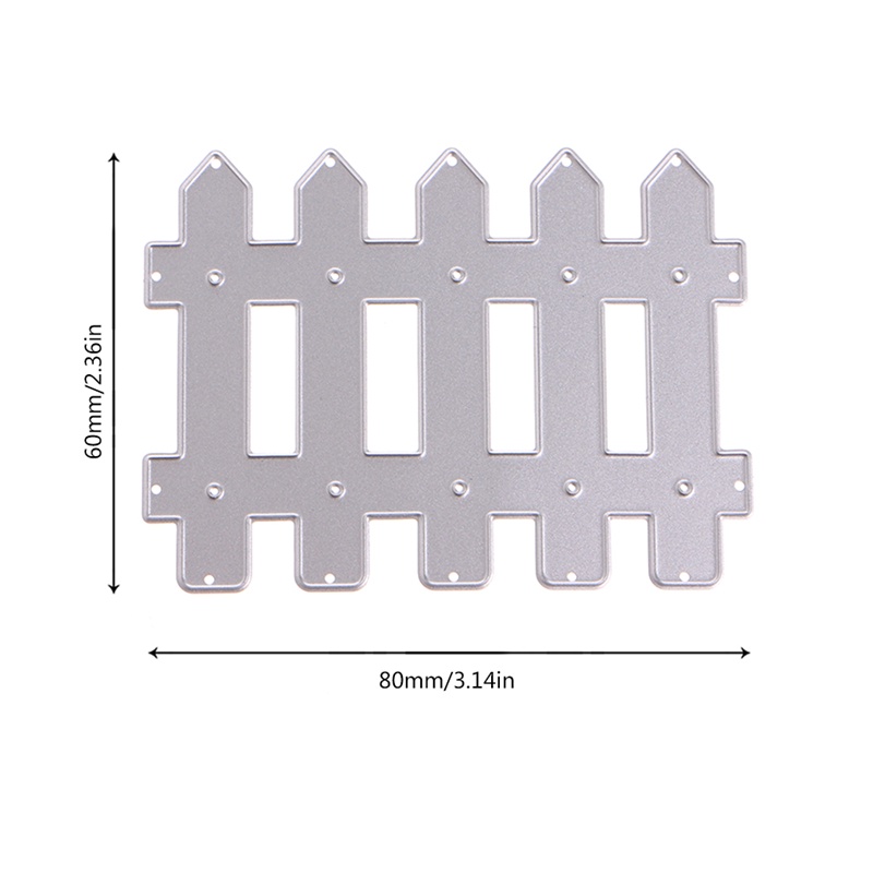 Khuôn Cắt Hình Làm Thẻ Scrapbook Hình Hàng Rào