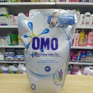 Nước giặt OMO hương oải hương phù với da em bé