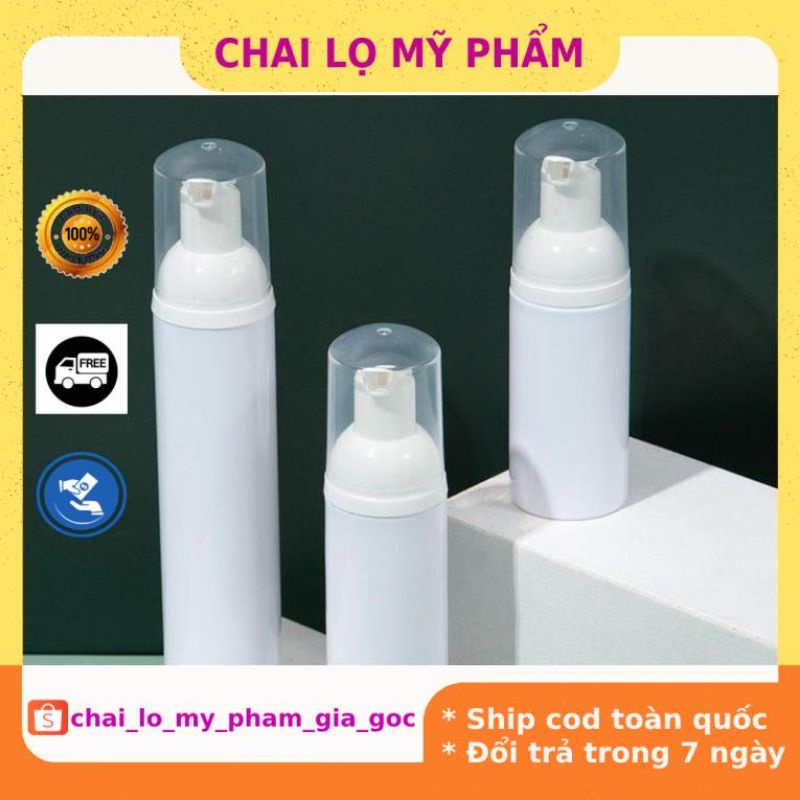 Chai Chiết Mĩ Phẩm ❤ GIÁ TỐT NHẤT ❤ Chai xịt giọt tạo bọt 30ml,50ml,100ml,150ml đựng sữa rửa mặt, sữa tắm .
