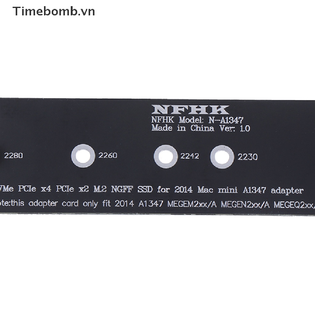 Thẻ Chuyển Đổi PCI-Ex4 M.2 NGFF NVME AHCI SSD Cho 2014macbook mini A1347