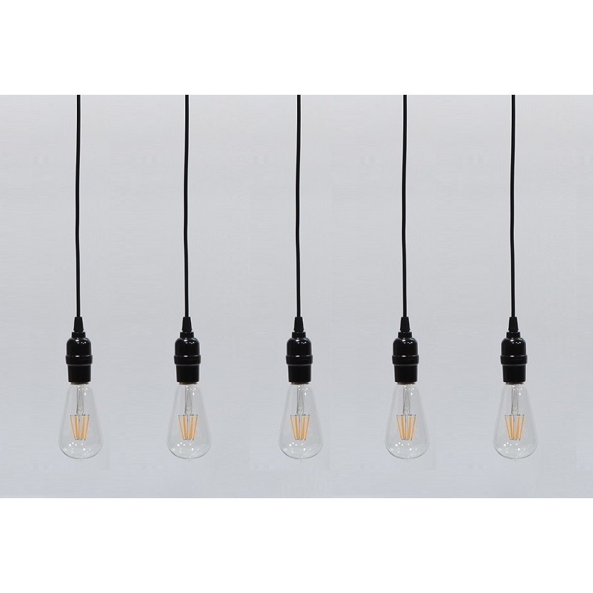 Bộ 5 dây đèn thả cổ điển Vintage bóng đèn Led Edison T45 4W