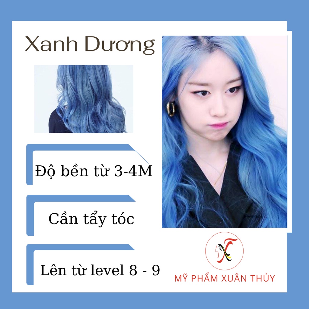 Thuốc Nhuộm Tóc Màu XANH DƯƠNG / Tóc Xinh / Mỹ Phẩm Xuân Thủy