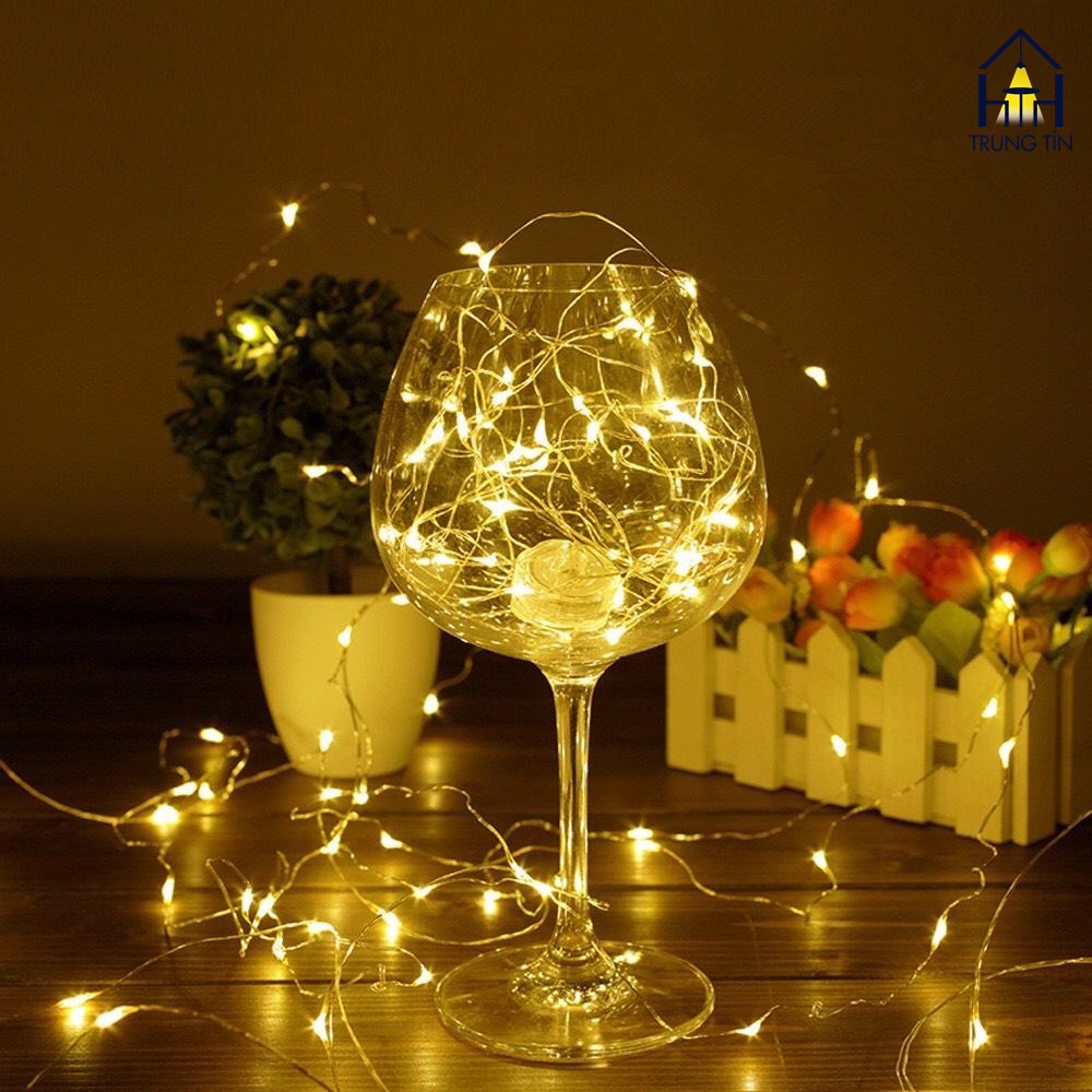 Đèn led 1M đom đóm dùng trang trí DECOR hộp quà, Hoa , bánh kem , thiệp , phòng ngủ Trung Tín.
