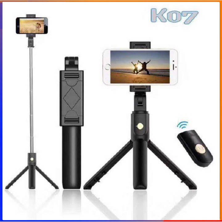 Gậy Chụp Ảnh Bluetooth Selfie Kèm Điều Khiển Từ Xa Remote, Gậy Tự Sướng 3 Chân Đa Năng - BẢO HÀNH ĐỔI MỚI