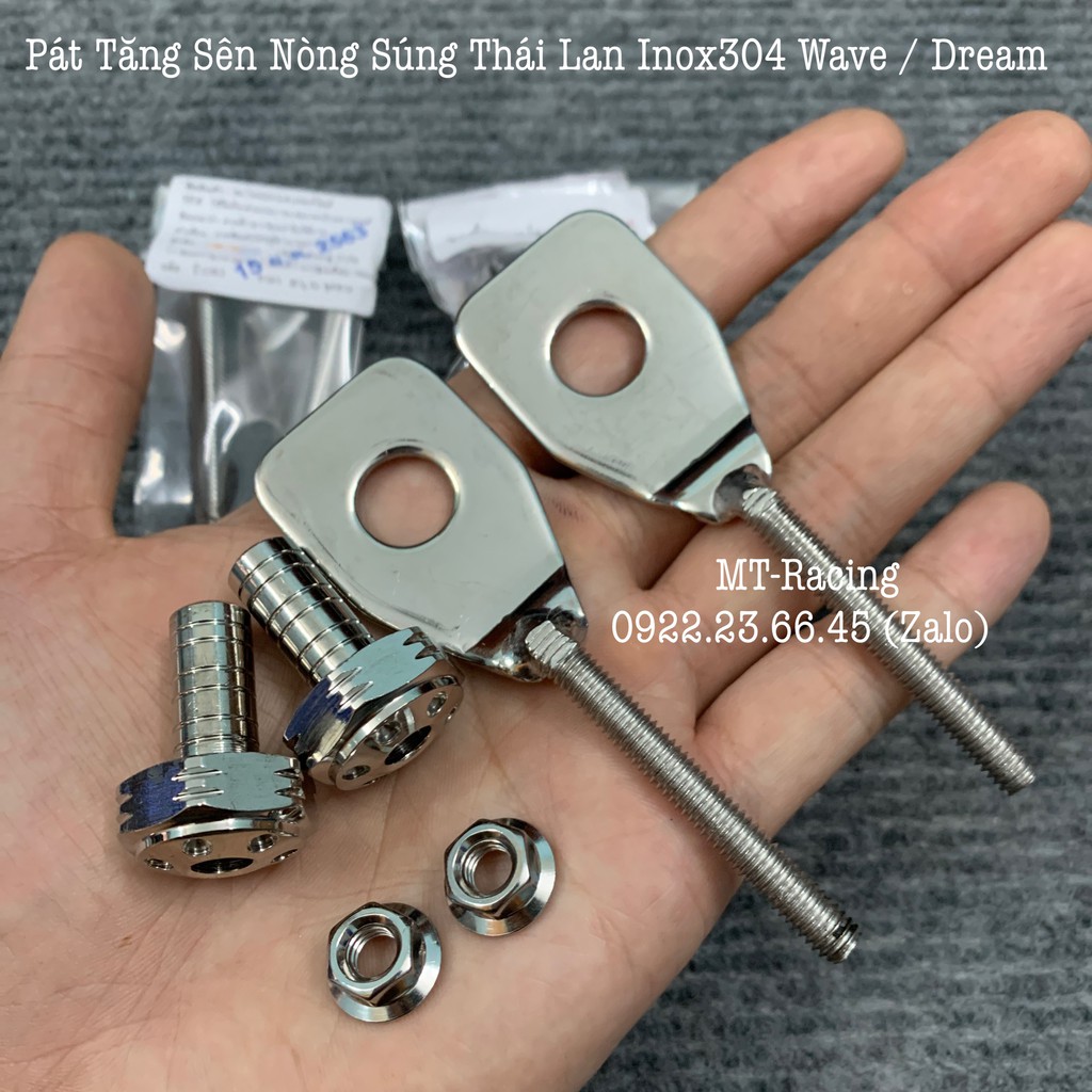 Cặp Pát Tăng Sên Nòng Súng Thái Lan Cho Dream Wave Các Đời Chuẩn Inox 304 Không Gỉ Siêu Sáng