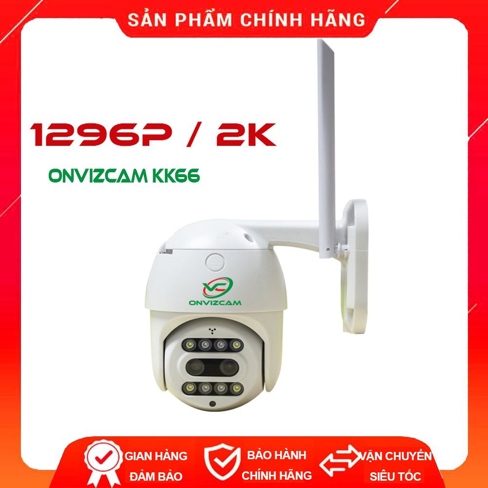 Camera giám sát wifi ONVIZCAM HK30 ngoài trời xoay 360 chống nước CARECAM 3.0 MPx có kết nối smart TV