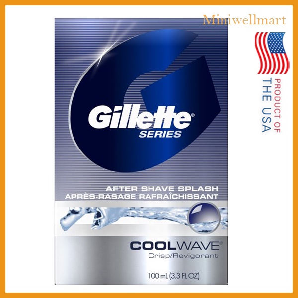 Nước Hoa Sau Cạo Râu Gillette After Shave Splash Cool Wave 100ml