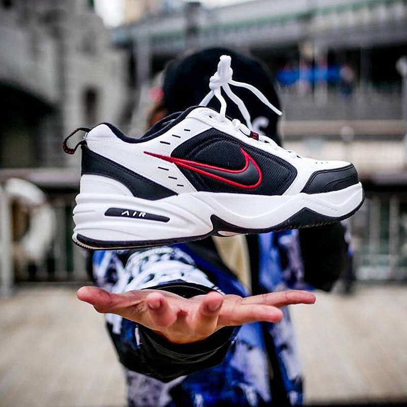 Giày Thể Thao Nike Hàng Chính HãngGiày Sneaker Nike Air Monarch IV White Black Red /White Blue - Simple Sneaker