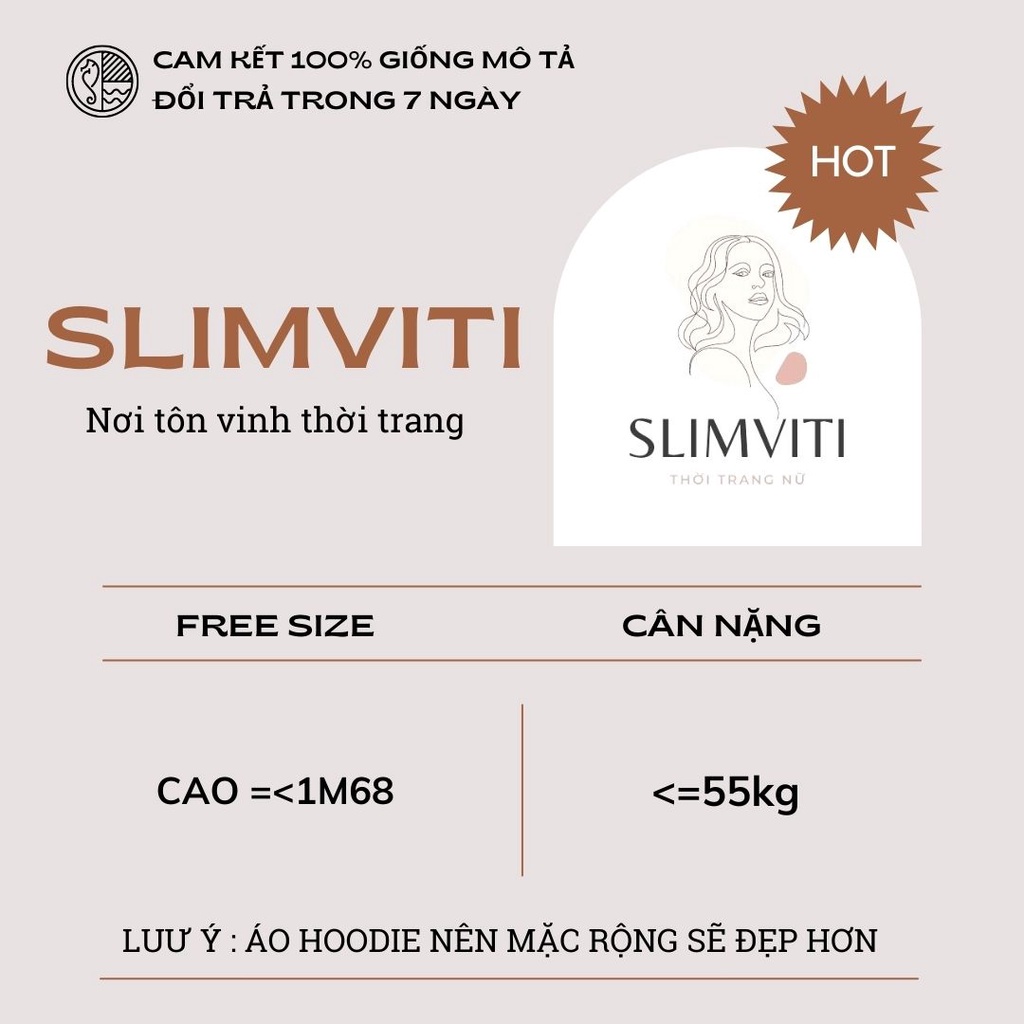 Áo hoodie cute form rộng nam nữ có dây kéo SLIMVITI KN01 | BigBuy360 - bigbuy360.vn