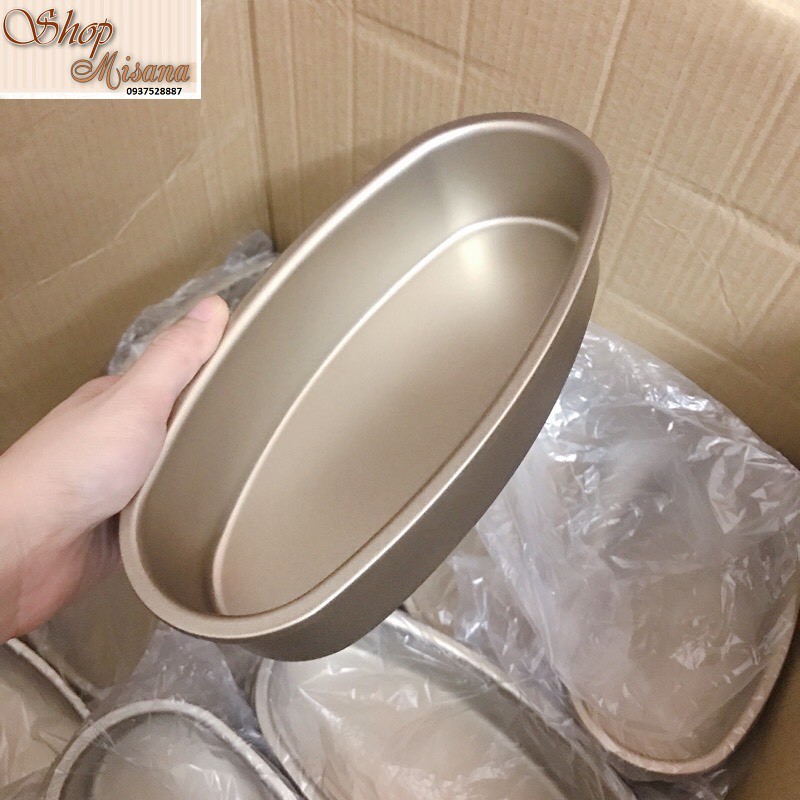 Khuôn bánh mì hoa cúc chống dính hình oval 21cm D08