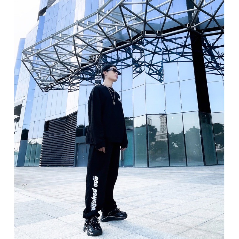 Quần thun in chữ onepsycho