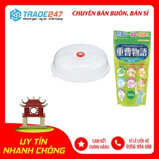 Combo Nắp đậy dùng cho lò vi sóng + Bột Baking Soda rửa vết bẩn, nấu ăn 240g nội địa Nhật Bản