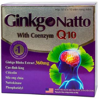 Viên uống bổ não Ginkgo Natto Q10