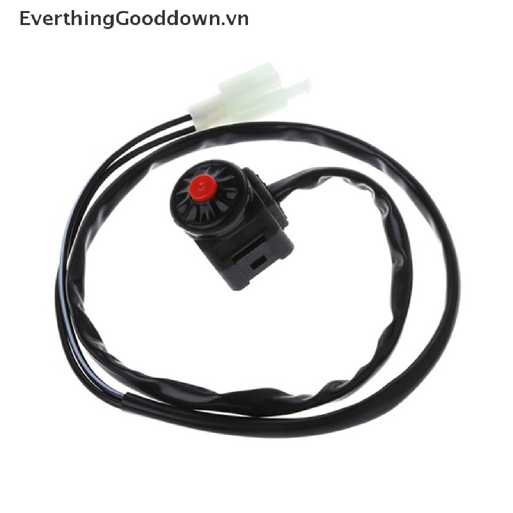 Everthinggooddown Công Tắc Nút Nhấn Khởi Động Còi Xe Mô Tô ATV UTV Dual Sport