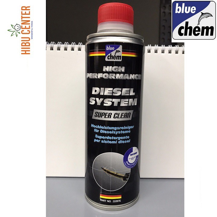 { Diesel System Super Clean } Dung dịch vệ sinh hệ thống dầu BLUECHEM 350ml