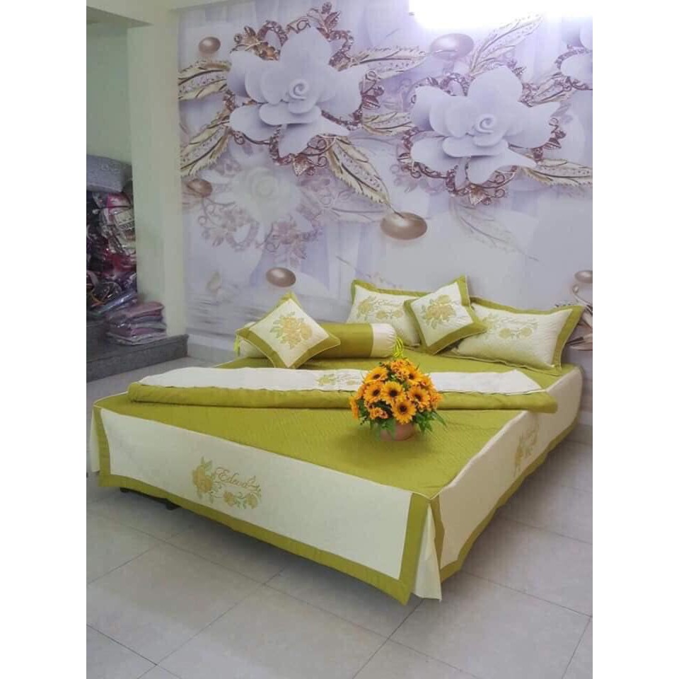 COTTON SATIN set 5 món cao cấp kích thước M8*2M