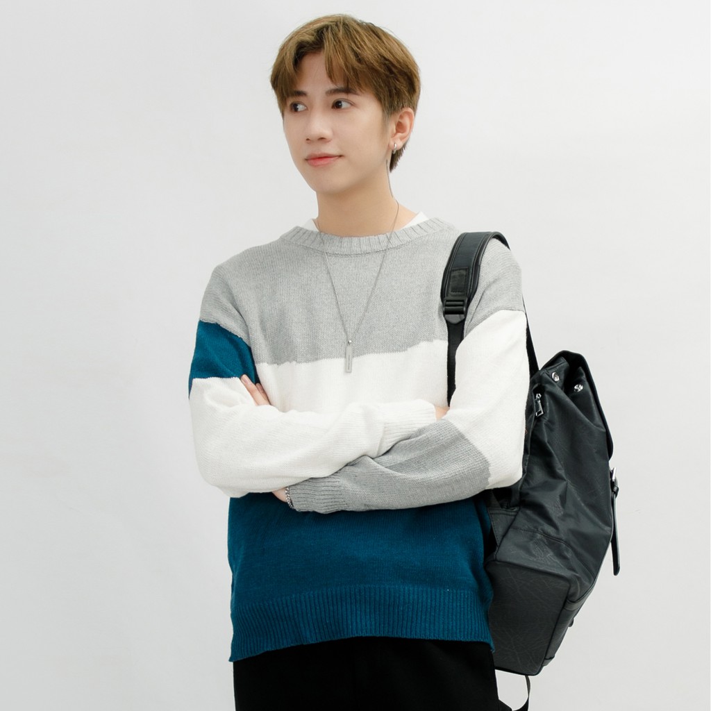 Áo Len Nam MANDO Dài Tay Form Rộng 3 Màu Chất Len Co Giãn Tốt Cổ Tròn Kiểu Dáng Basic Unisex Thời Trang Hàn Quốc ALN001