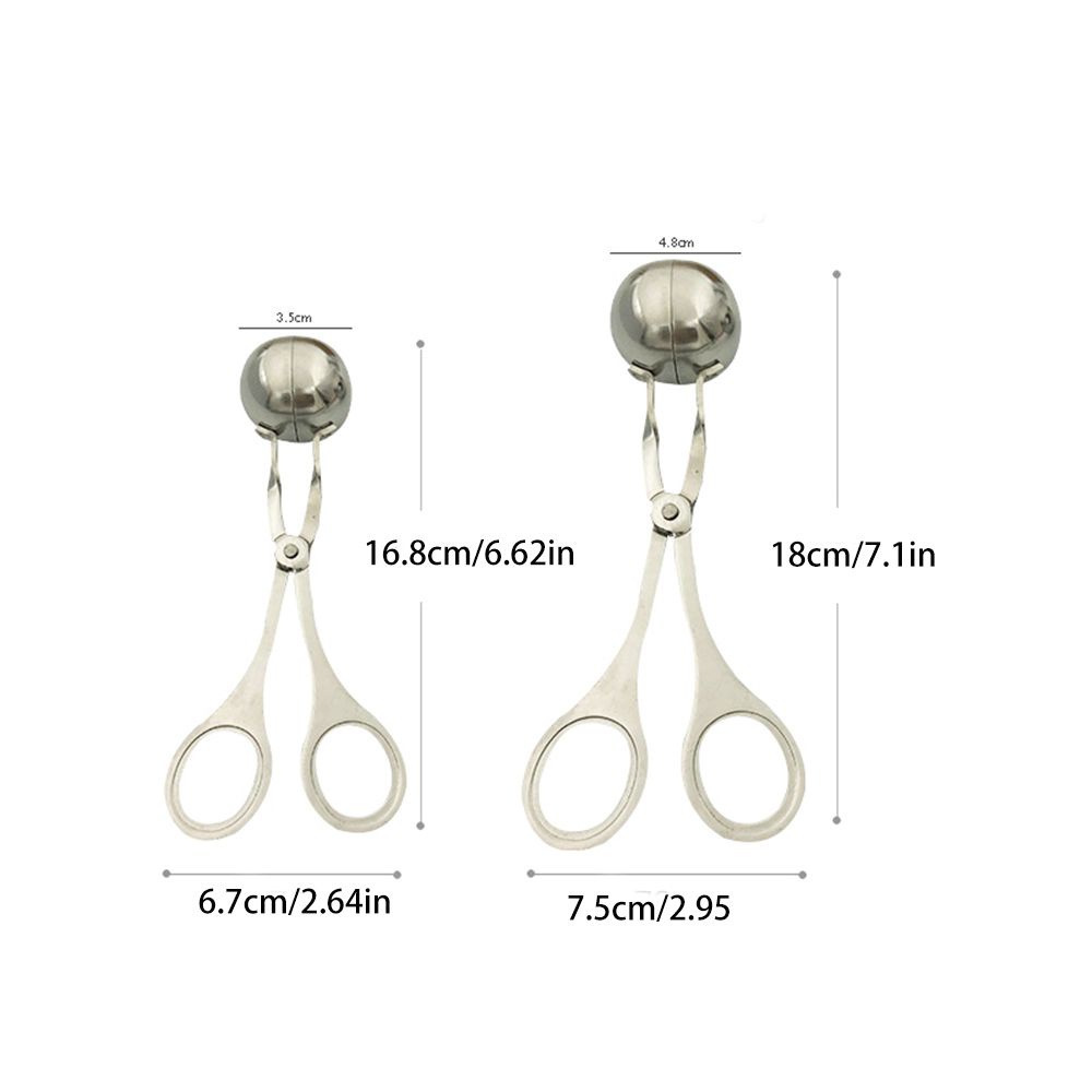 Khuôn Làm Thịt Viên Bằng Thép Không Gỉ Chống Dính Thiết Kế Đục Lỗ Tiện Dụng Diy