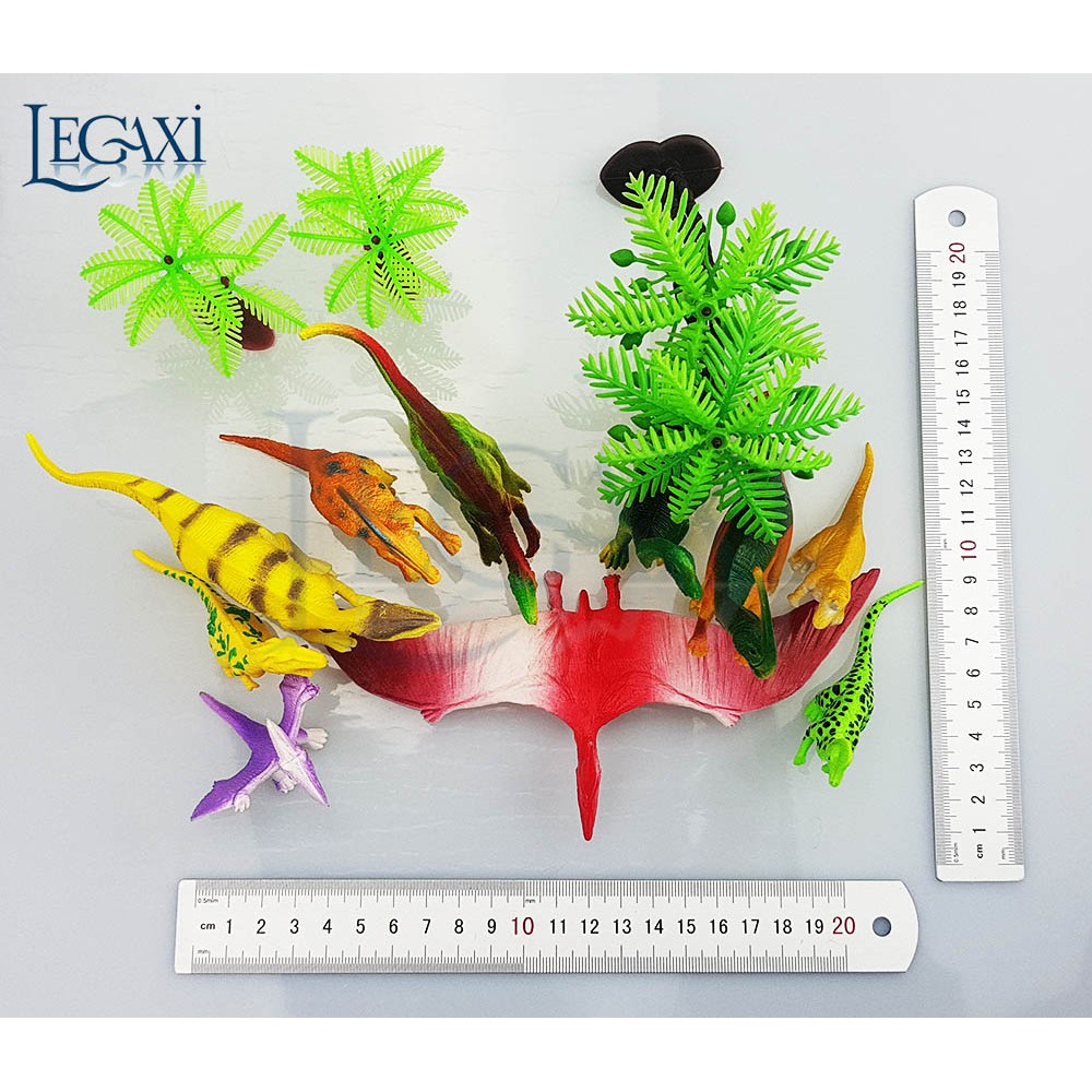 Bộ đồ chơi Mô Hình Các Con Thú Khủng Long Trong Rừng Bằng Nhựa 13 Chi Tiết PM14