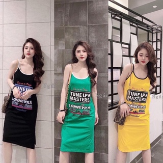 Đầm Suông , Váy Suông in chữ Tune Up , Mẫu Trend 2021