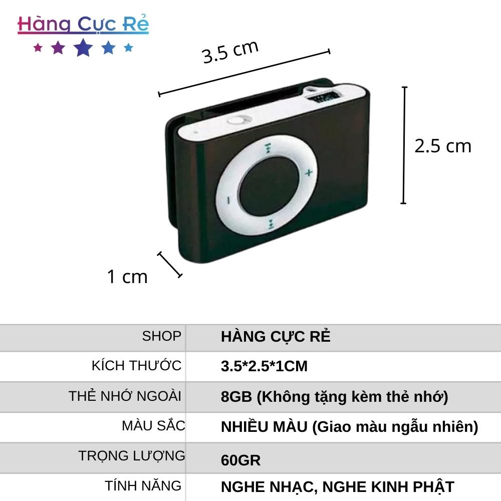 Máy nghe nhạc MP3 (Tặng kèm tai nghe)