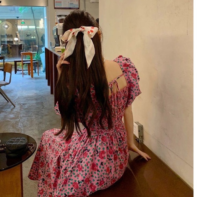 Đầm Voan Hoa Thời Trang Mùa Hè Pháp Hàng Mới Dành Cho Nữ 2022