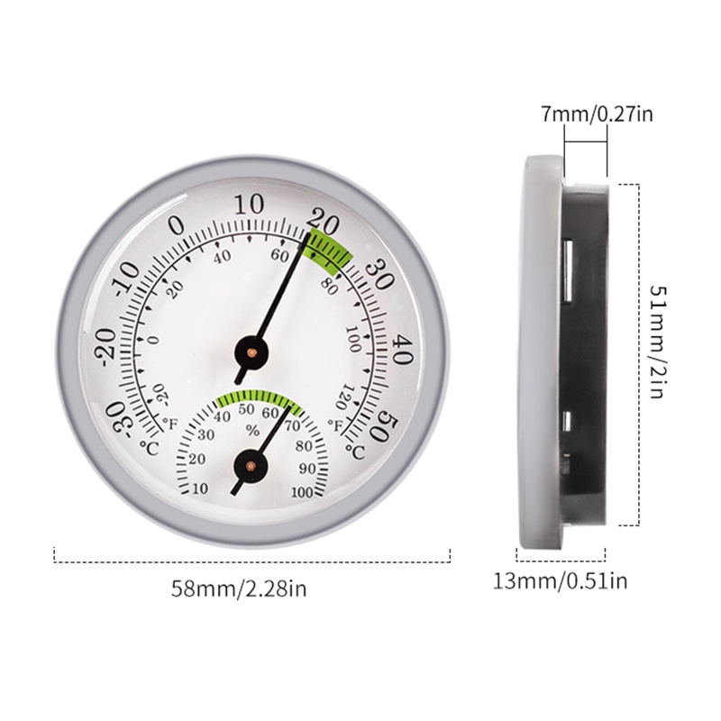 Đồng Hồ Đo Nhiệt Độ / Độ Ẩm Mini 2 Trong 1 Đa Ứng Dụng