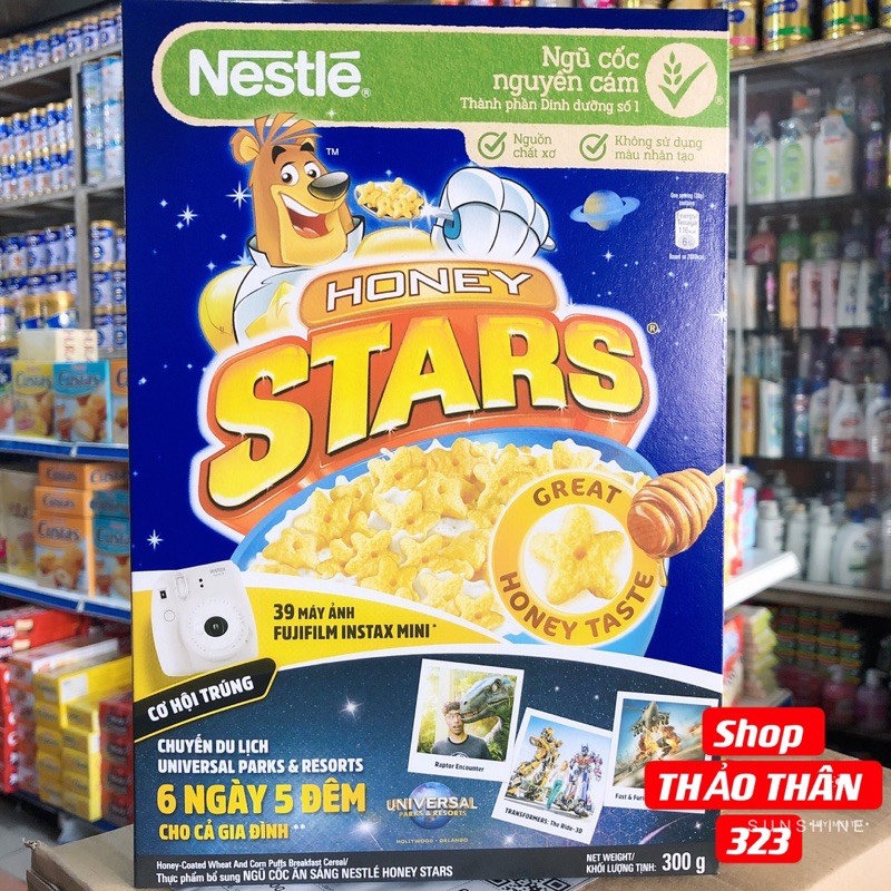 Bánh Honey STARS Ngũ Cốc Ăn Sáng Nesle 300gram