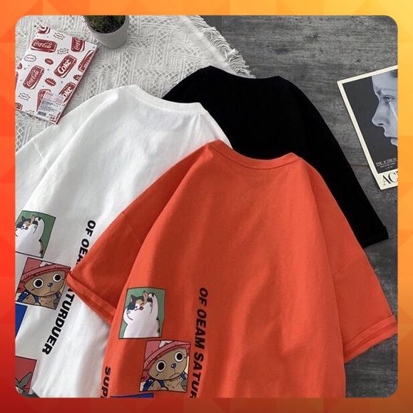 [ Ảnh thật ] Áo thun tay lỡ phông rộng Unisex hoạt hình Supelmo ngộ nghĩnh - nam nữ đều mặc được | BigBuy360 - bigbuy360.vn