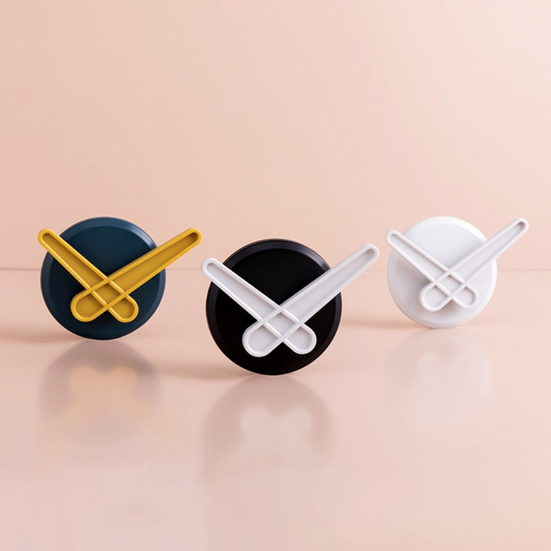 Set 3 Móc Treo Đồ Hình Đồng Hồ Tròn Dán Tường Trang Trí Dễ Thương
