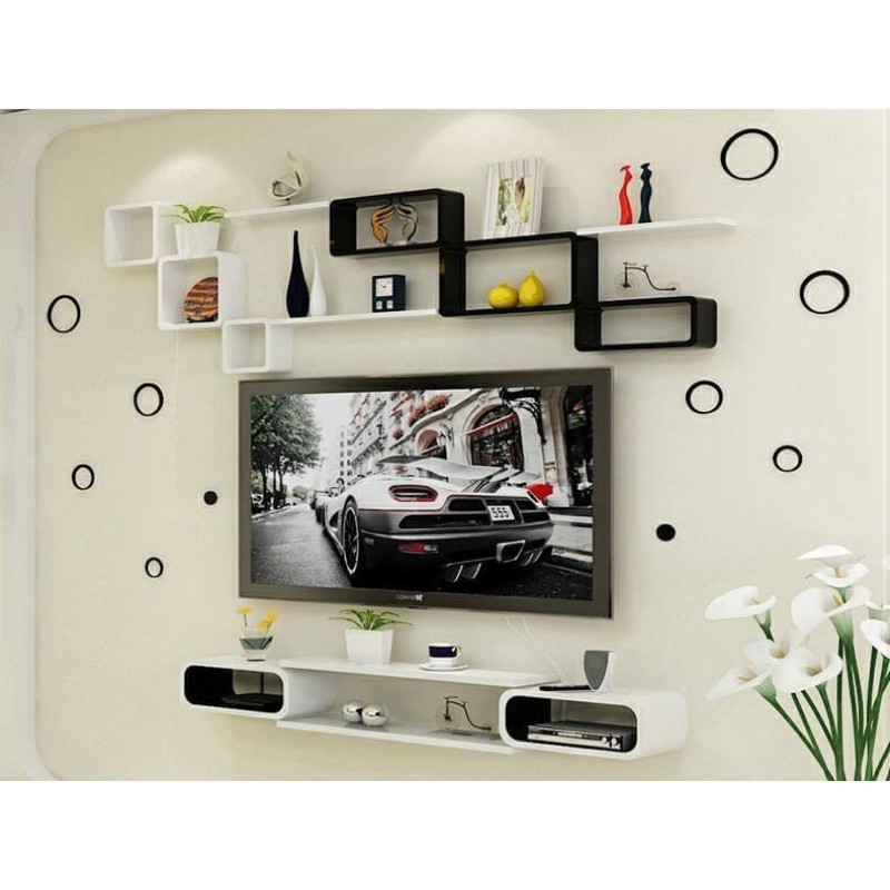 Kệ gỗ treo tường trang trí, decor nhà cửa. Tặng đinh vít treo tường. Bảo hành 2 năm