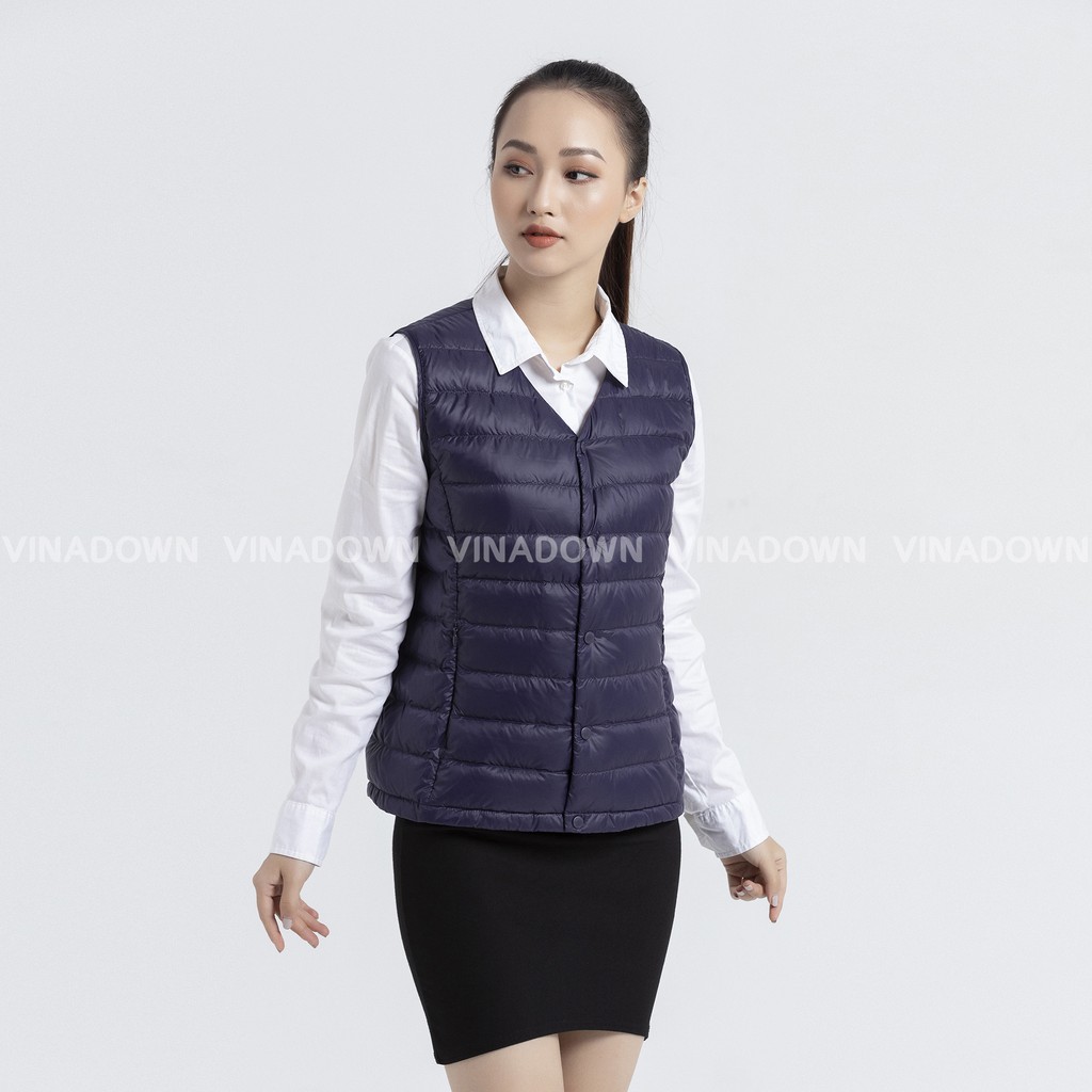 VND-W06-ÁO GILE LÔNG VŨ CỔ V VINADOWN