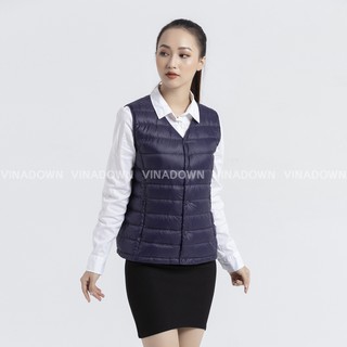 VND-W06-ÁO GILE LÔNG VŨ CỔ V VINADOWN