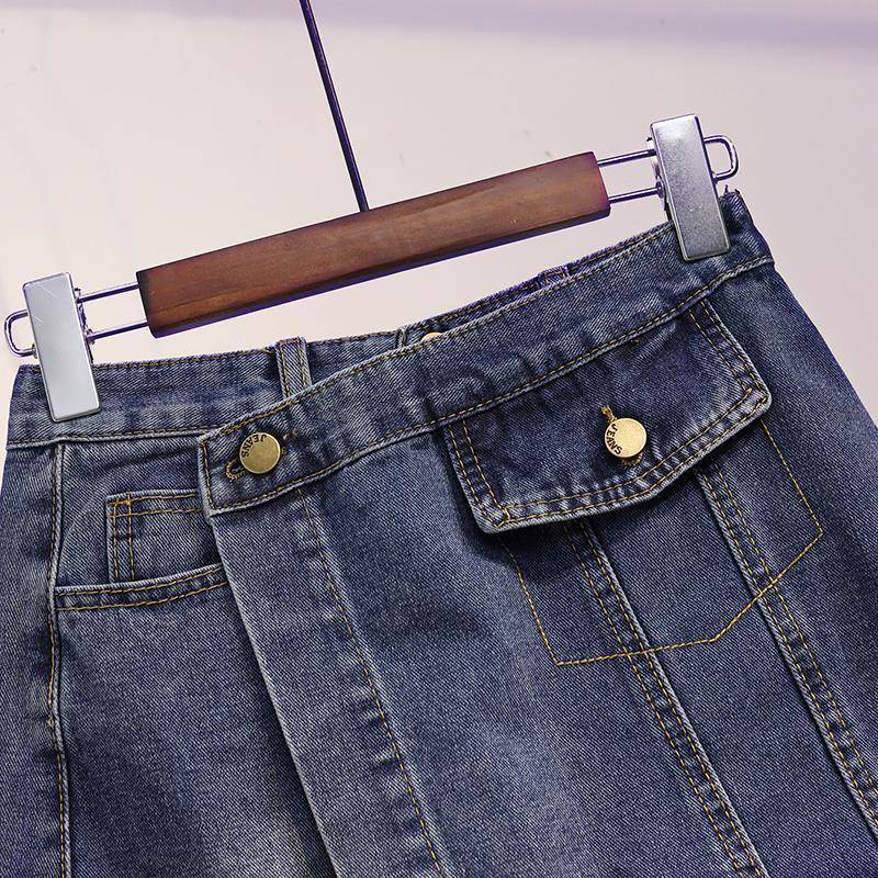 Quần Short Jean Giả Váy Chữ a Lưng Cao Hở Đáy Thời Trang Xuân Hè Hàng Mới 2022 Dành Cho Bạn Nữ