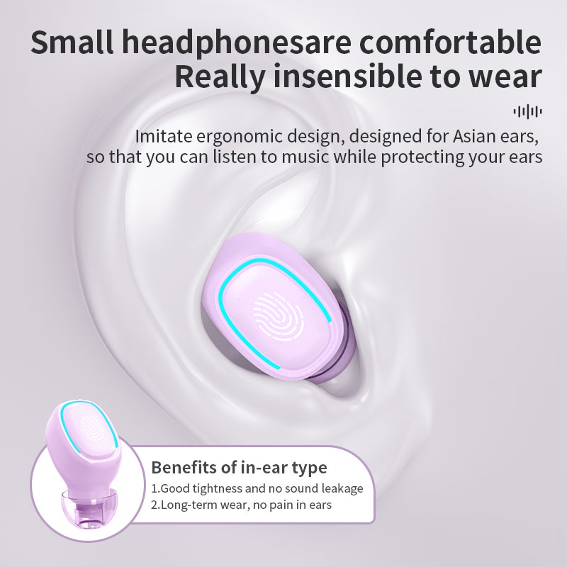 Tai Nghe Bluetooth Không Dây TWS 5.2 IPX5 Chống Thấm Nước Có Màn Hình LED Cảm Ứng