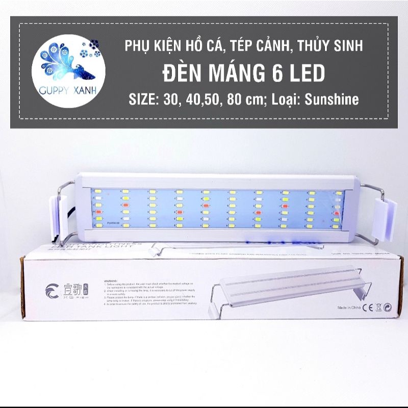 Led siêu sáng WRGB thế hệ mới 6 hàng bóng chuyên dụng cho bể cá cảnh thủy