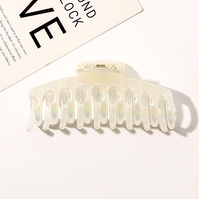 Kẹp tóc càng cua trong suốt màu laser thời trang cho nữ nhiều kiểu dáng