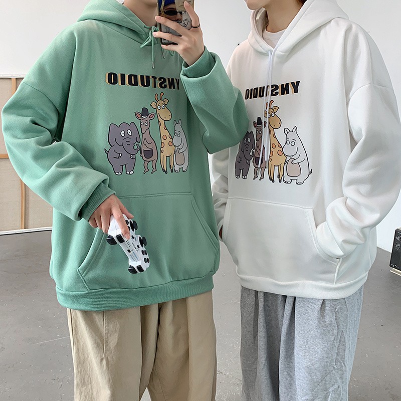 Áo hoodie thiết kế phong cách thời trang thu đông có 7 màu 【S-3XL】