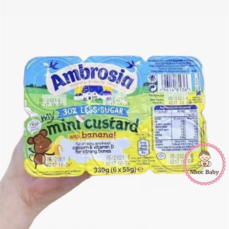 Váng sữa Ambrosia cho bé 6m+ (air UK)