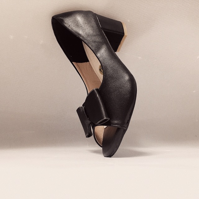 SIZE 34-42 Giày hở mũi nơ