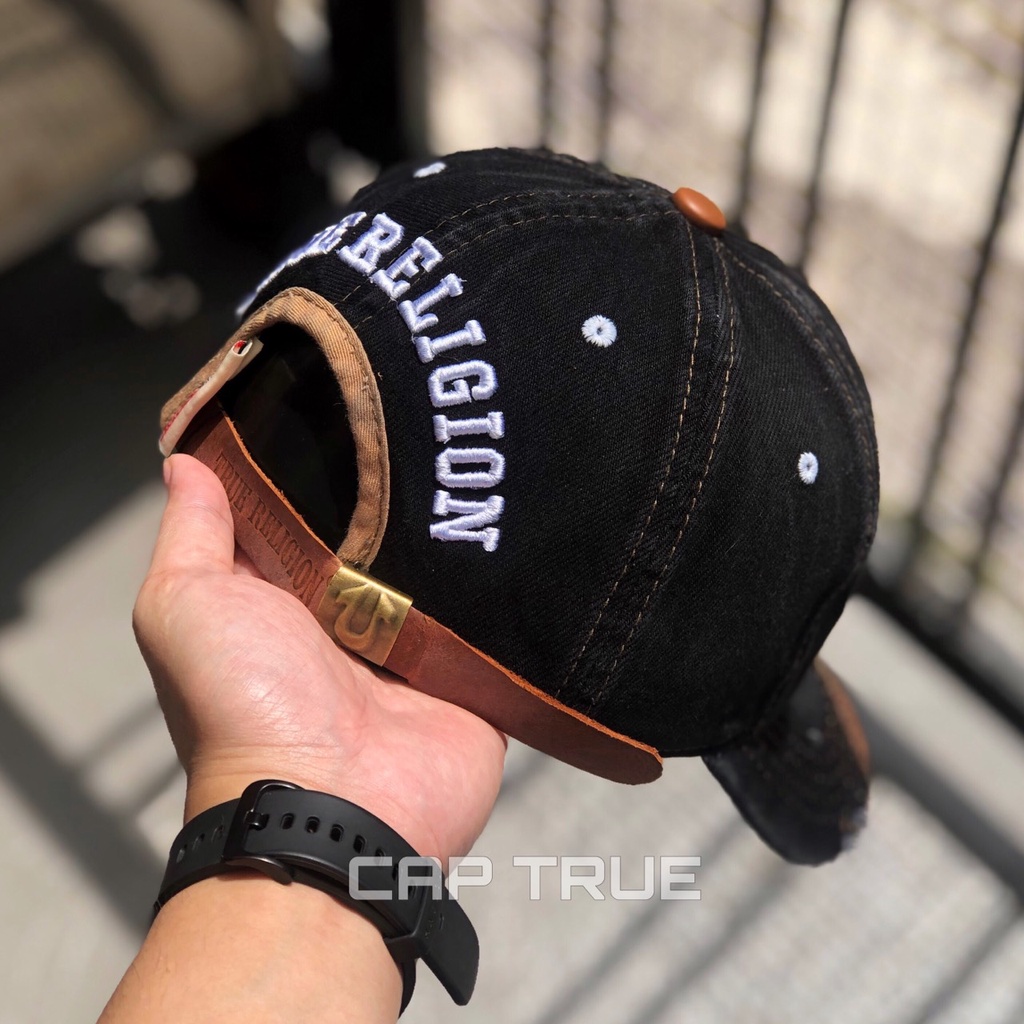 Nón Kết Ông Địa TRUE RELIGION - Mữ Lưỡi Trai Thời Trang Nam Nữ U 79 jean phối da Cực Kì Cá Tính