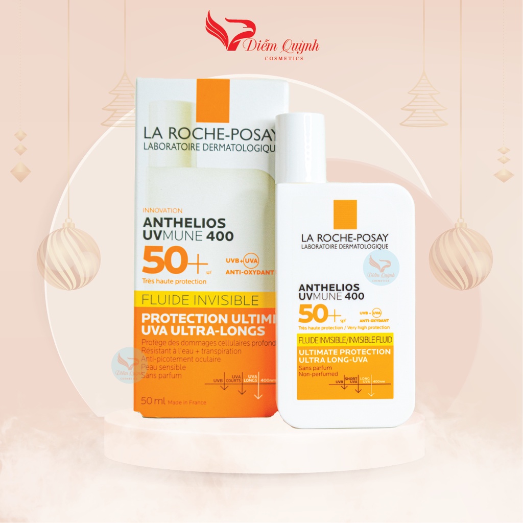 Kem Chống Nắng La Roche Posay Anthelios Fluide Invisible SPF 50+ Bản không mùi
