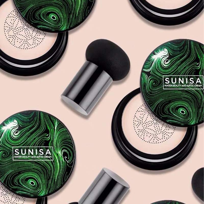 1 Hộp Phấn Nước Air Cushion SUNISA Dưỡng Ẩm Chống Nước Chống Mồ Hôi Lâu Trôi