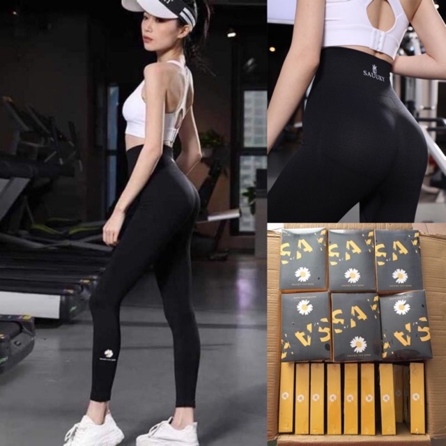[ HOT] QUẦN TẬP GYM HOA CÚC GEN BỤNG NÂNG MÔNG